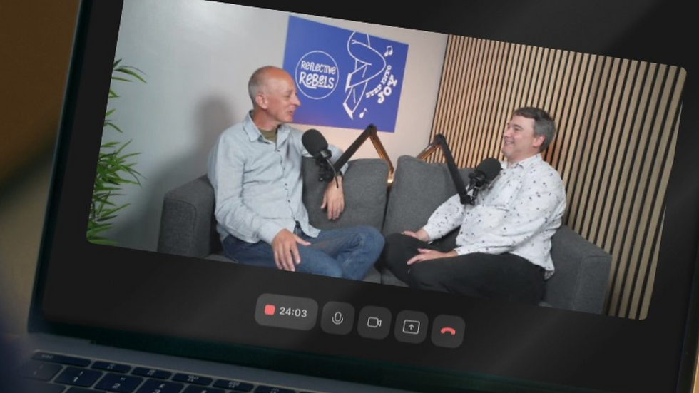 Craig and Ben Recording The Reflective Rebels Podcast
