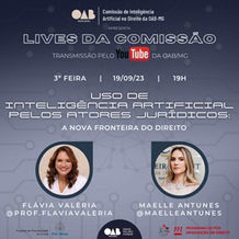 LIVE: “Uso de Inteligência Artificial pelos atores jurídicos – a nova fronteira do direito” (19/09/23)