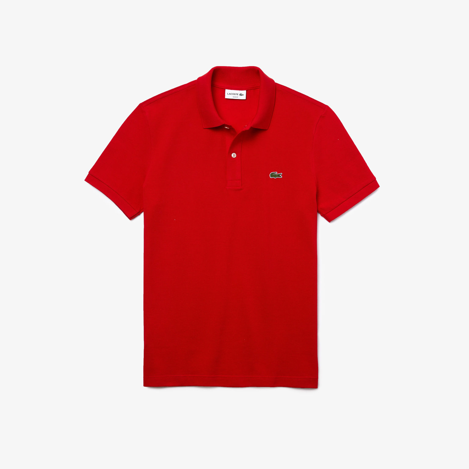 Lacoste polo slim fit rood