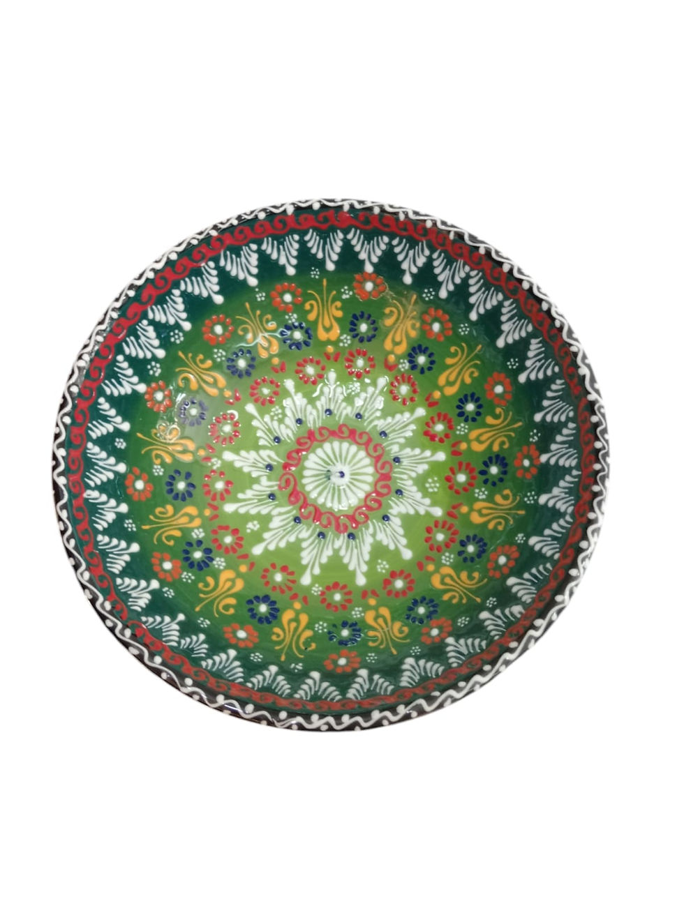 Vasija Cerámica 25cm verde