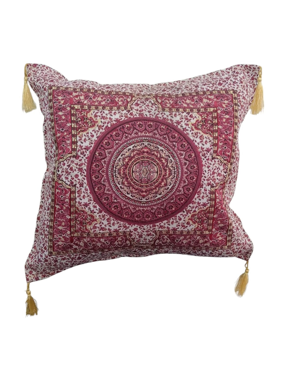 Forro Cojín Turco 40cm x 40cm Beige-rojo