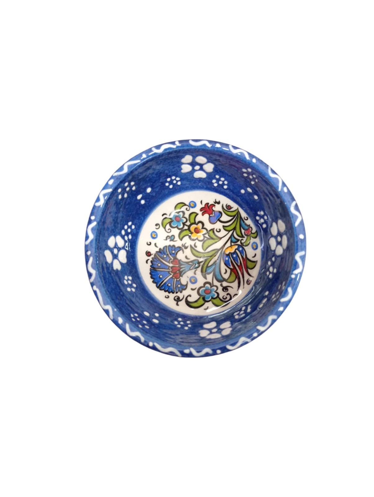 Vasija Cerámica 8cm azul #6