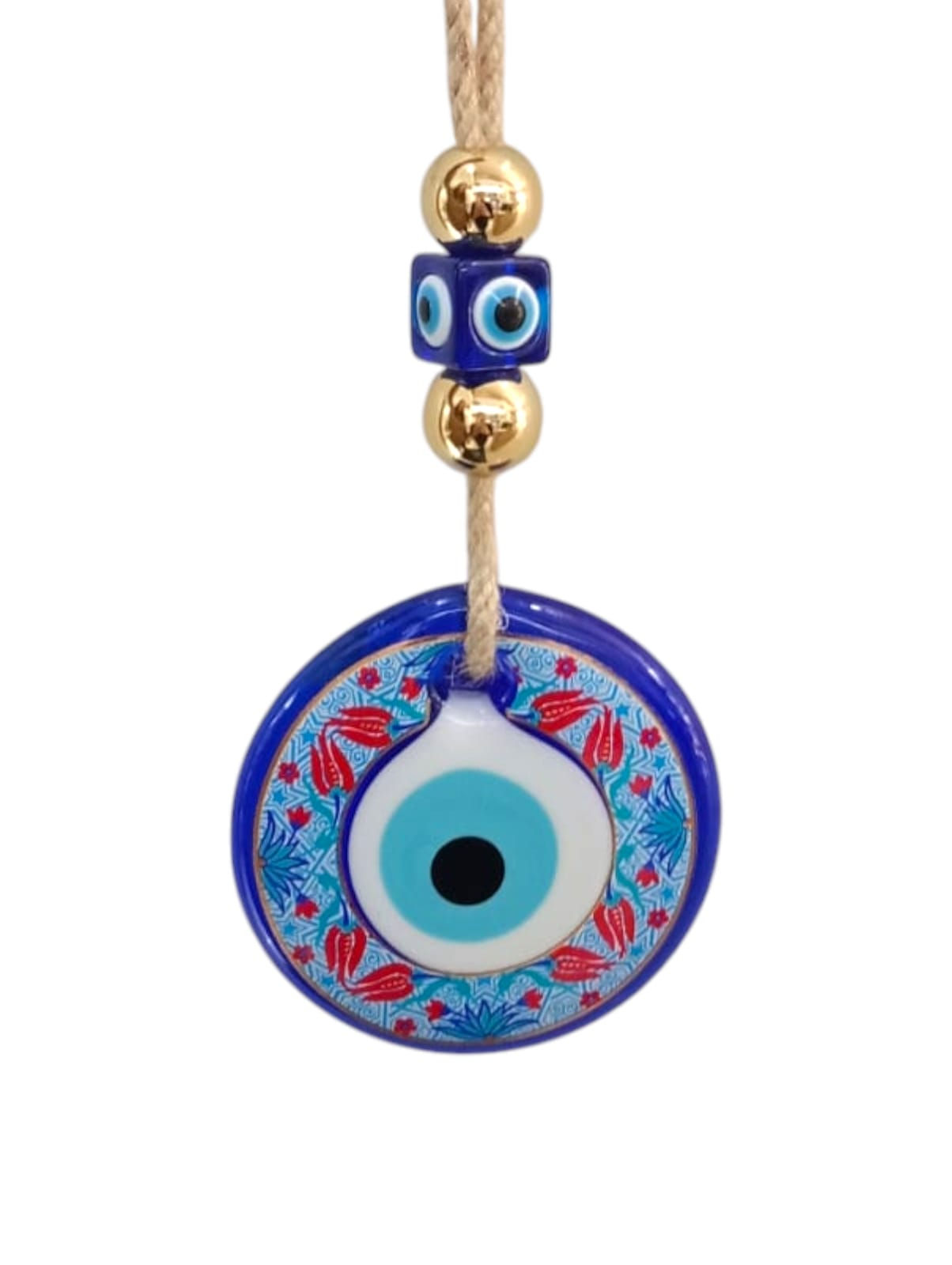 Colgante Ojo Turco Azul Mandala