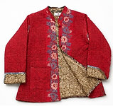 CHAQUETA DOBLE FAZ ROJO-VERDE OLIVA