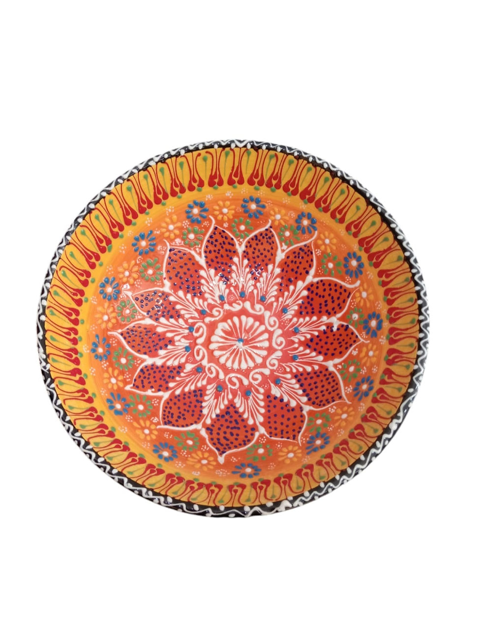 Vasija Cerámica 25cm amarilla