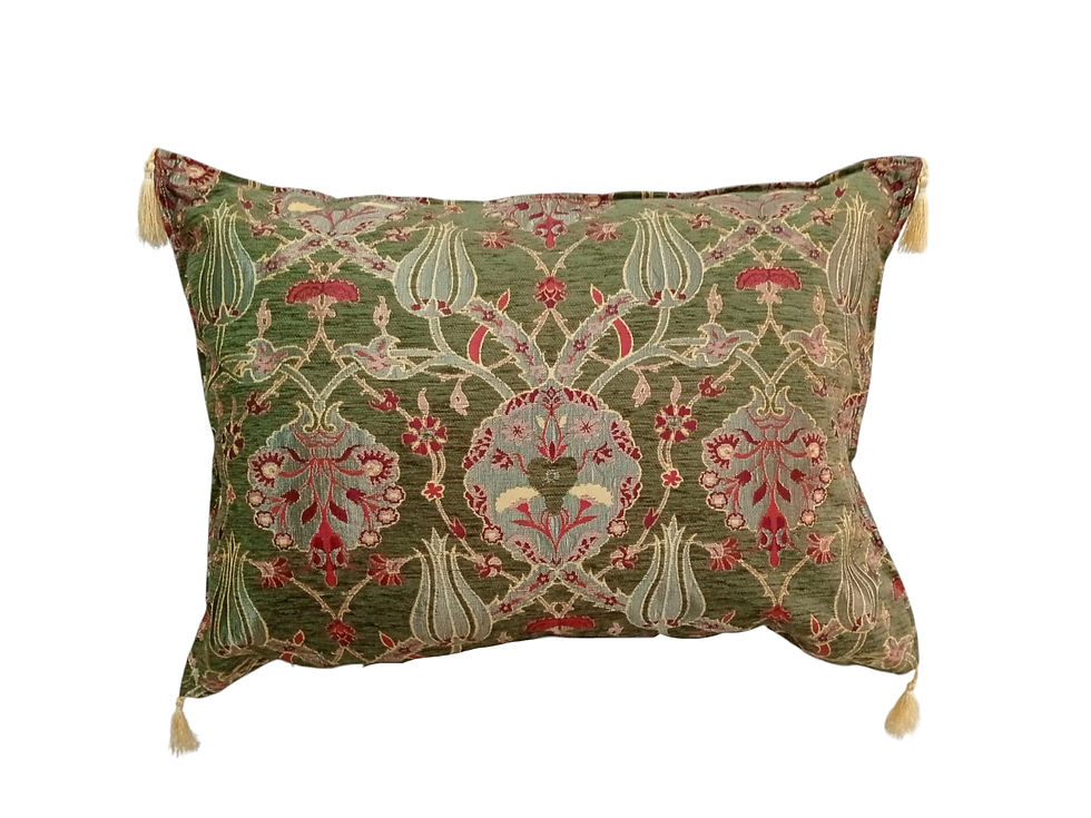 Forro Cojín Turco 70x40cm Verde