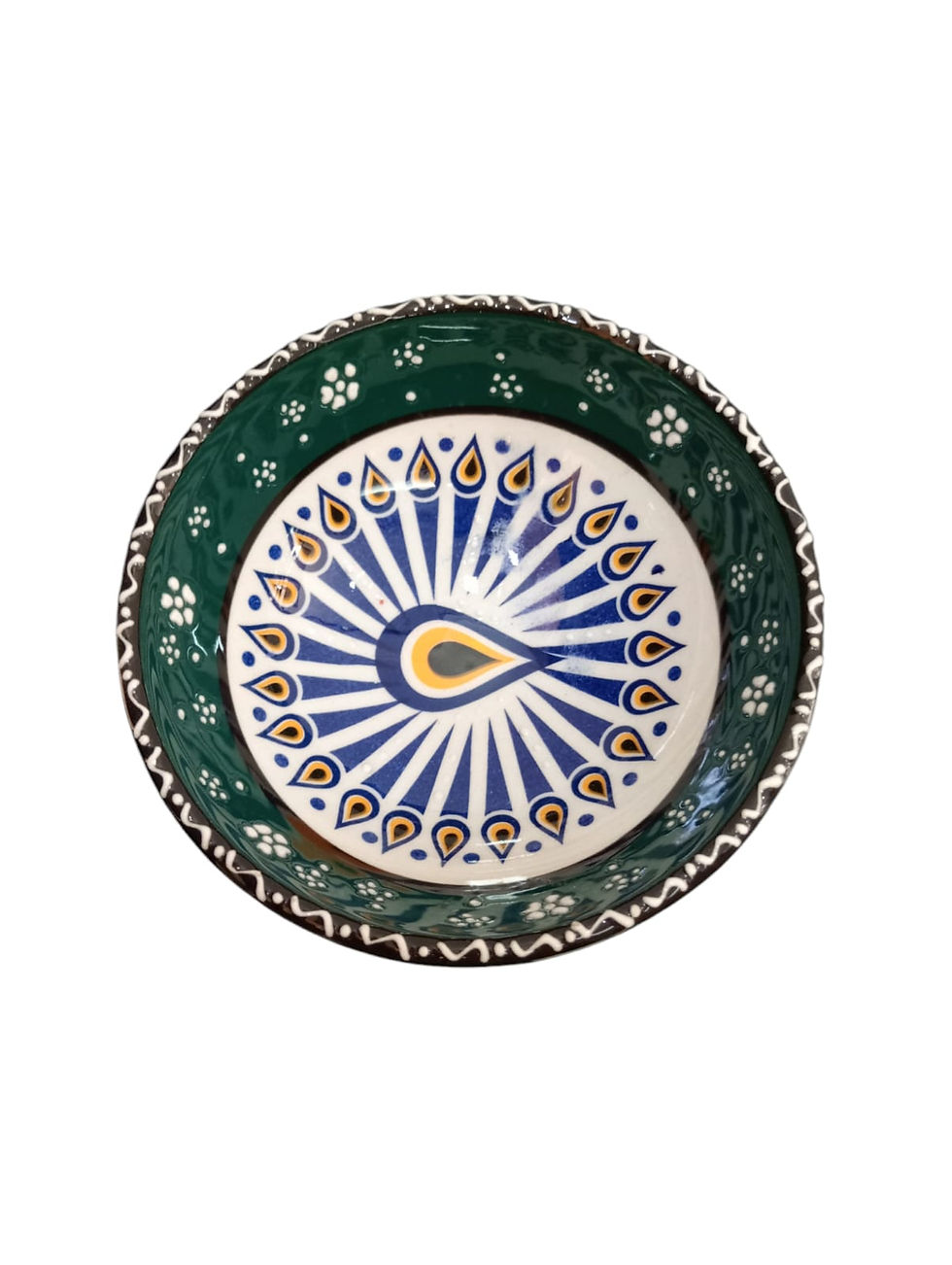 Vasija Cerámica 10cm verde #3