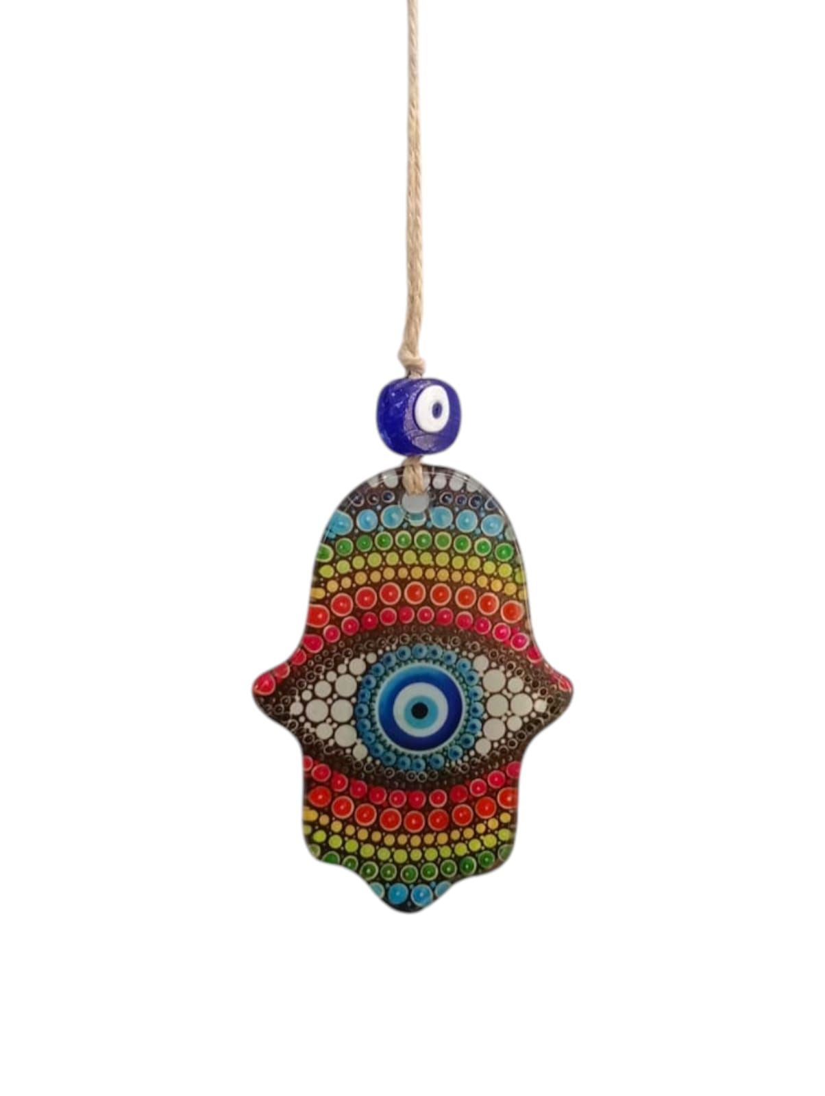 Colgante Ojo Turco Mano Hamsa Colores