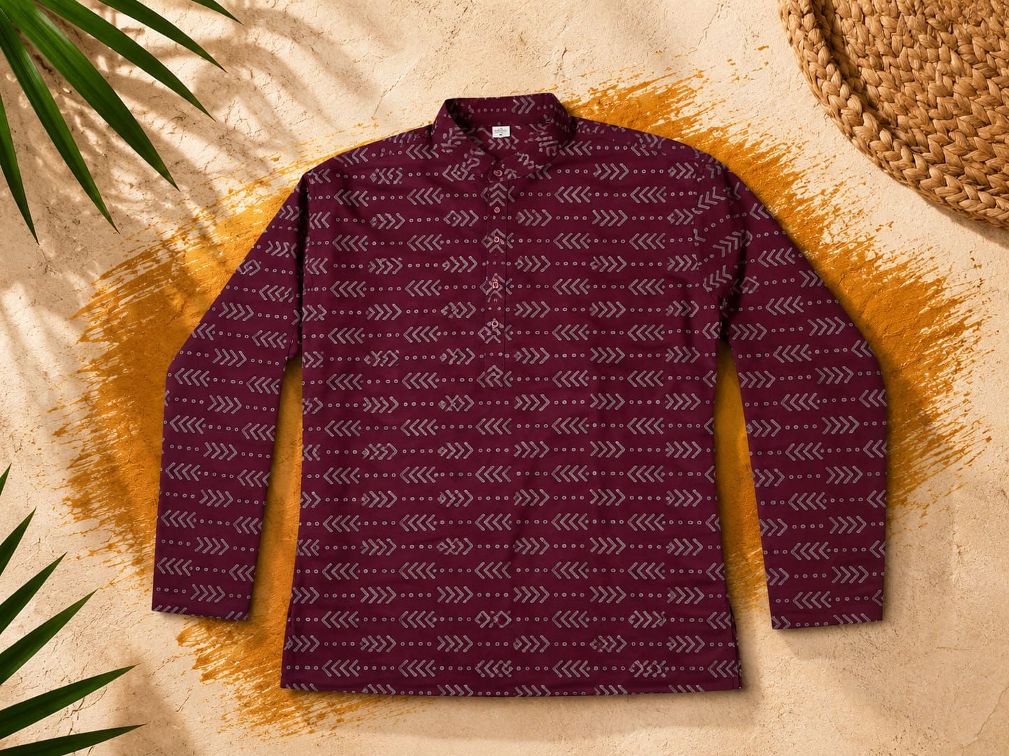 CAMISA KURTA CABALLERO VINOTINTO