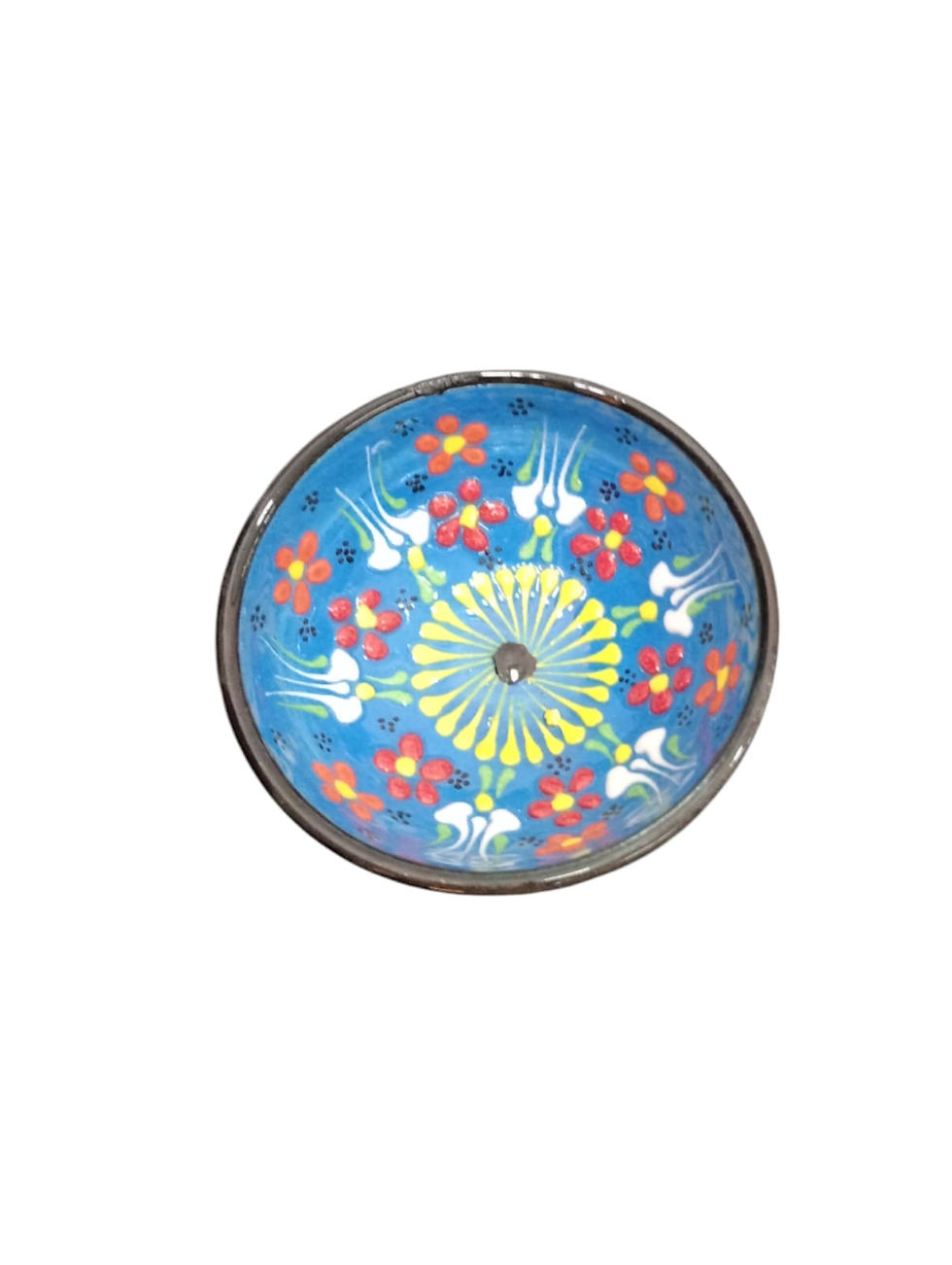 Vasija Cerámica 8cm azul claro #2