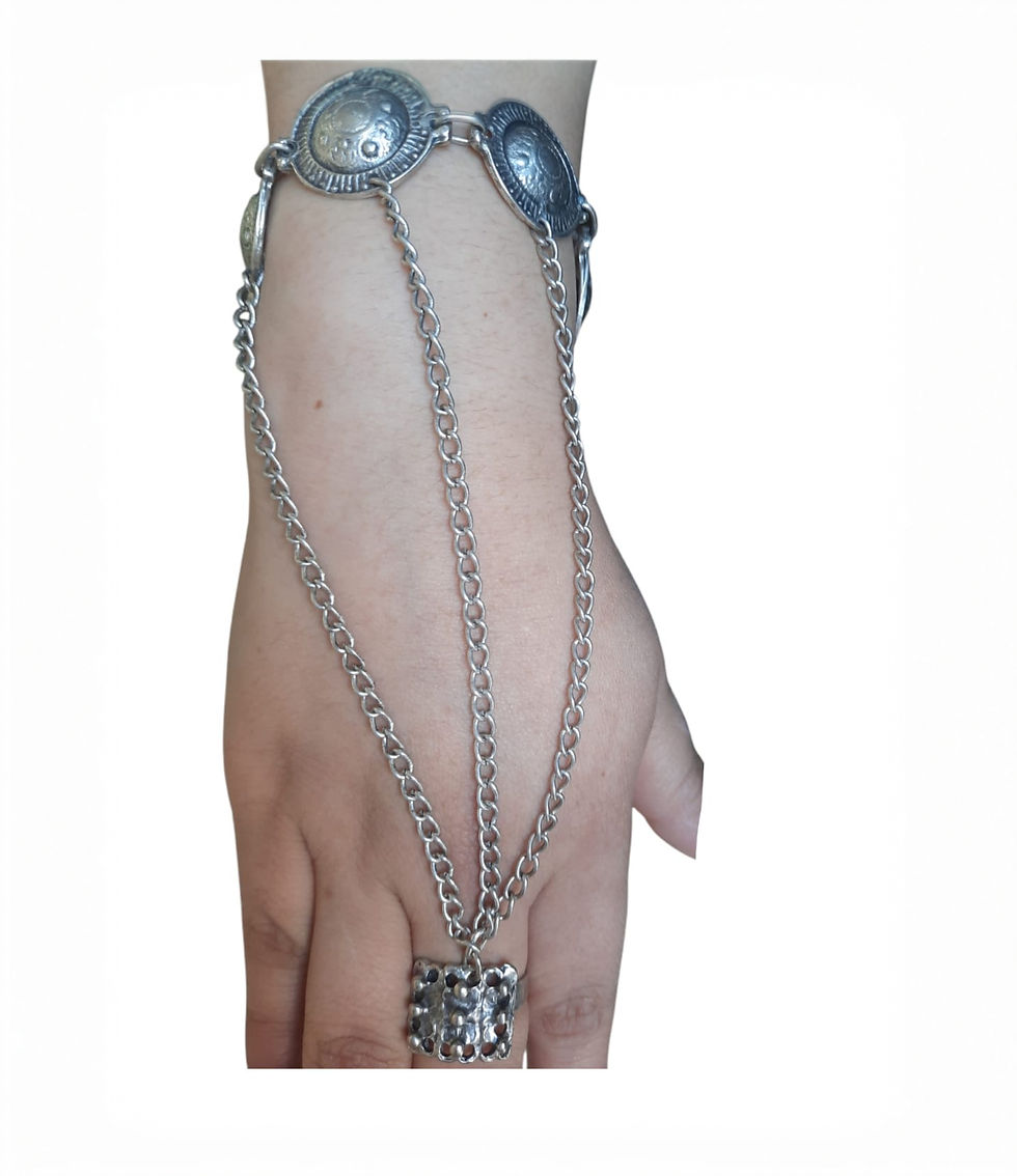 Pulsera Turca con Anillo en Zamak