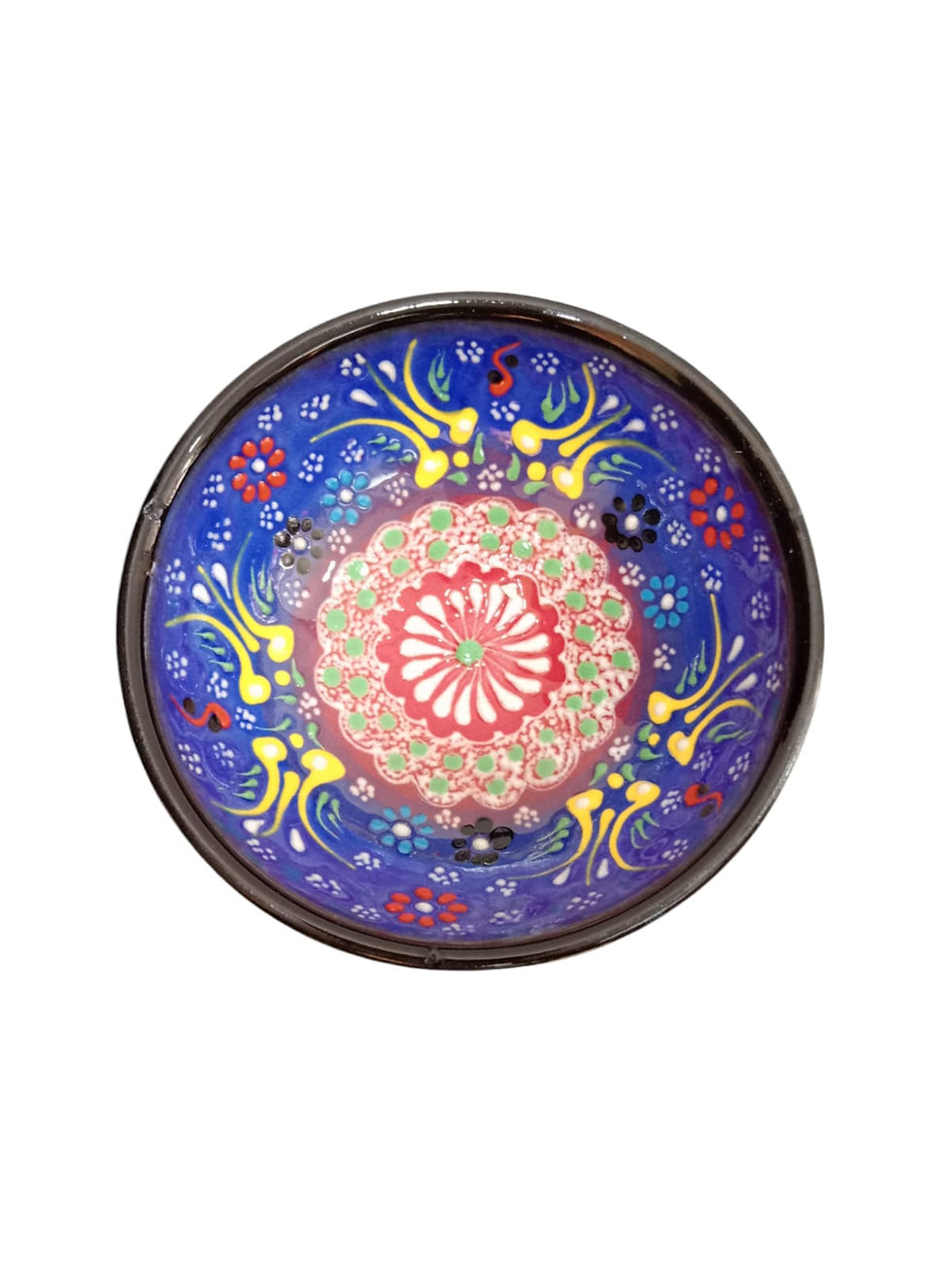 Vasija Cerámica 10cm azul #4