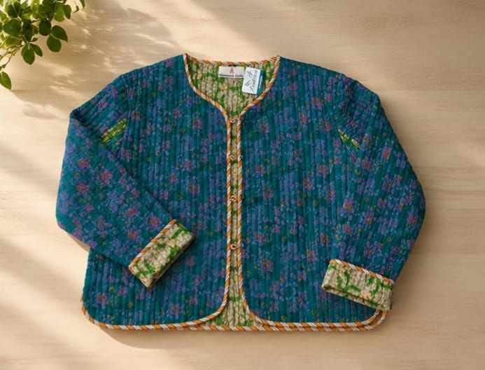 CHAQUETA DOBLE FAZ VERDE OLIVA