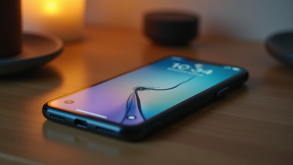 Close-up view of a smartphone displaying a meditation timer app