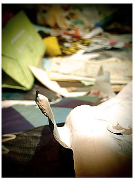collage, materiales.