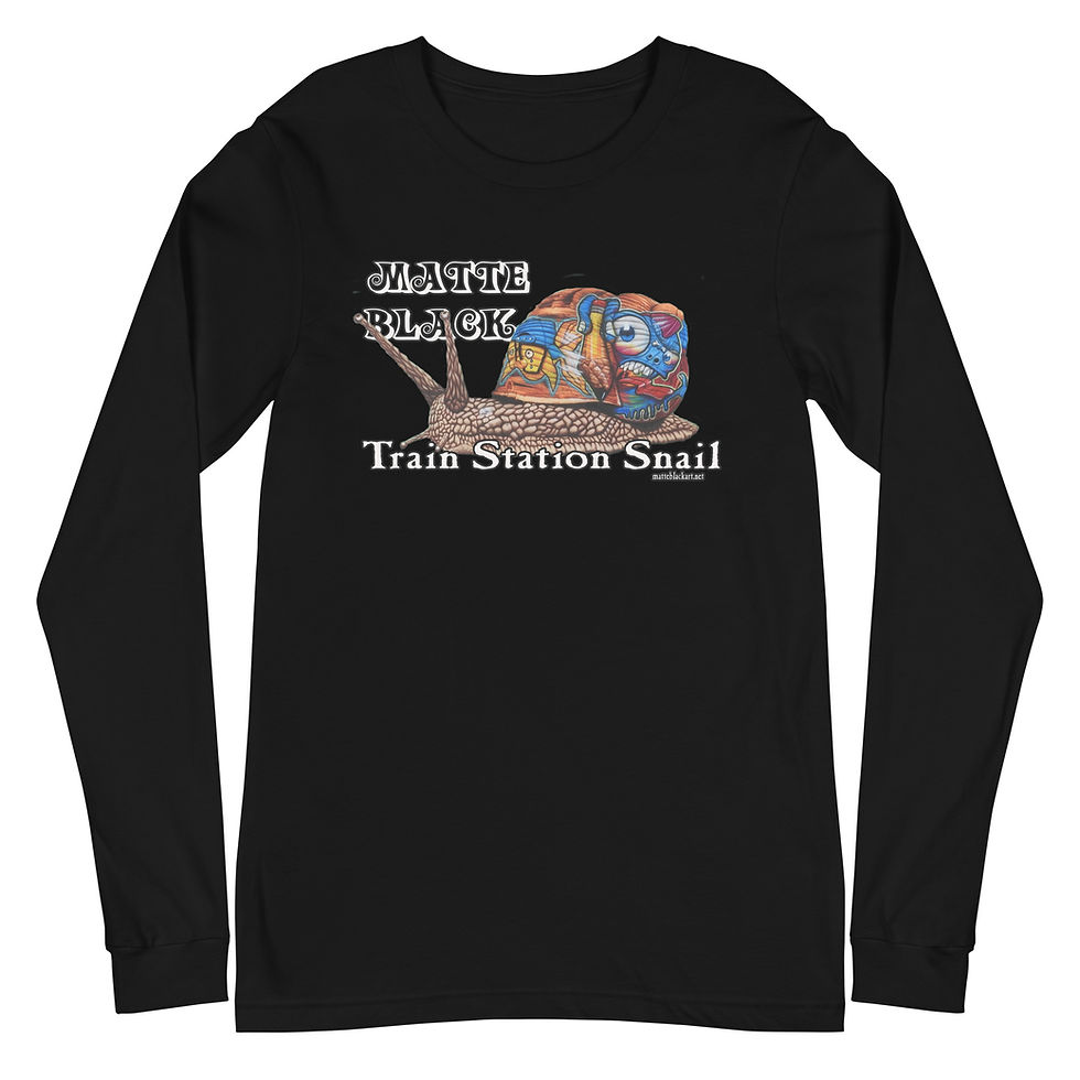 Train Station Snail Unisex Long Sleeve Tee