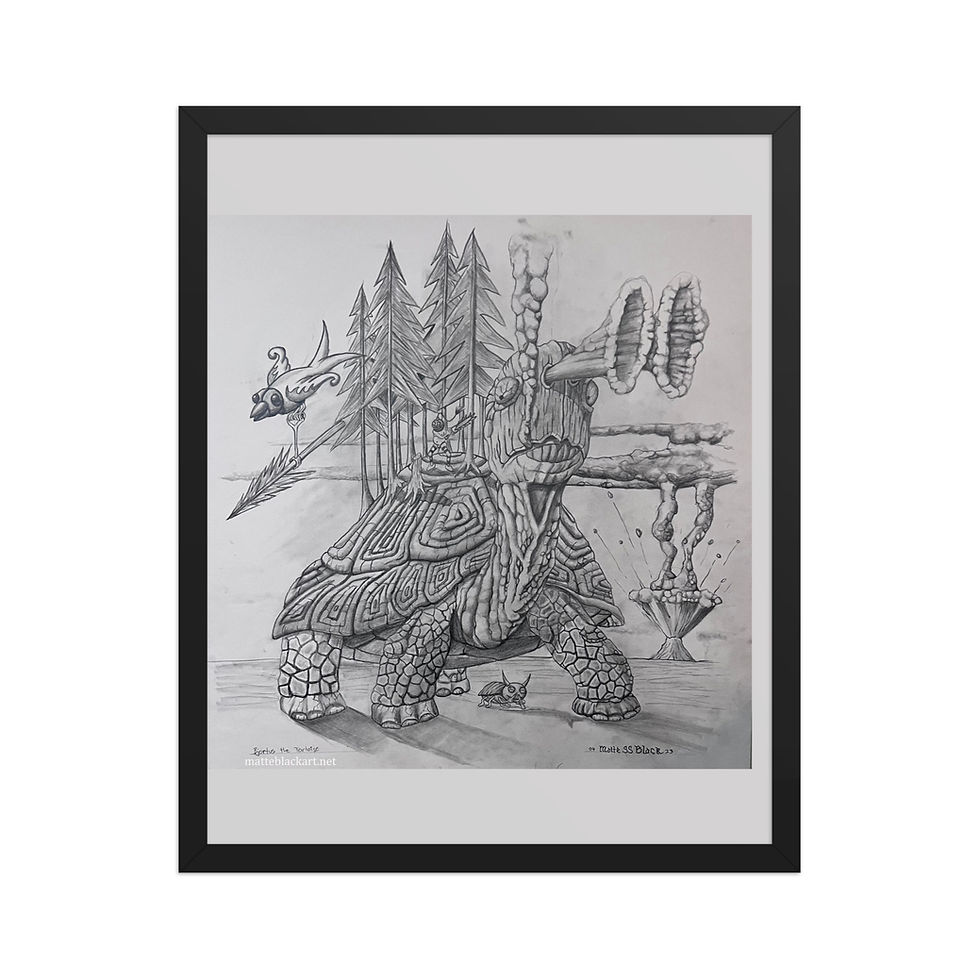 Thumbnail: Bjortus the Tortoise Framed poster