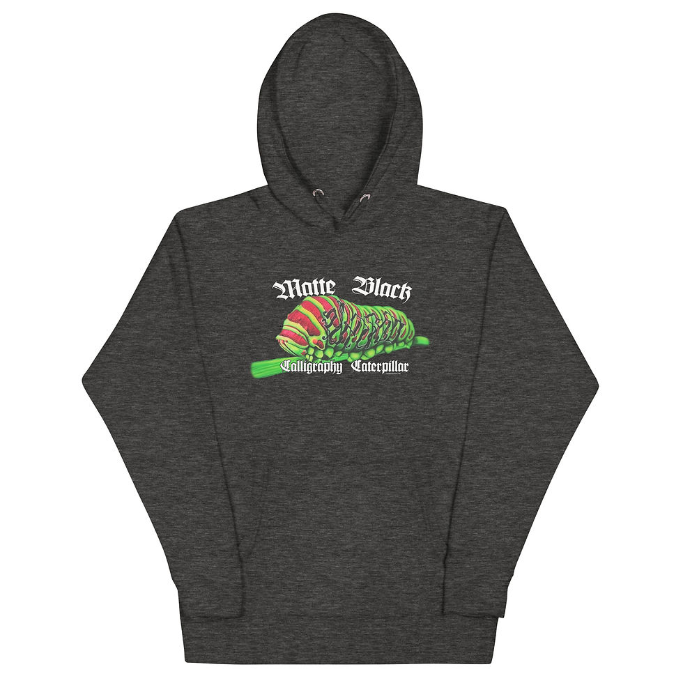 Thumbnail: Calligraphy Caterpillar Unisex Hoodie