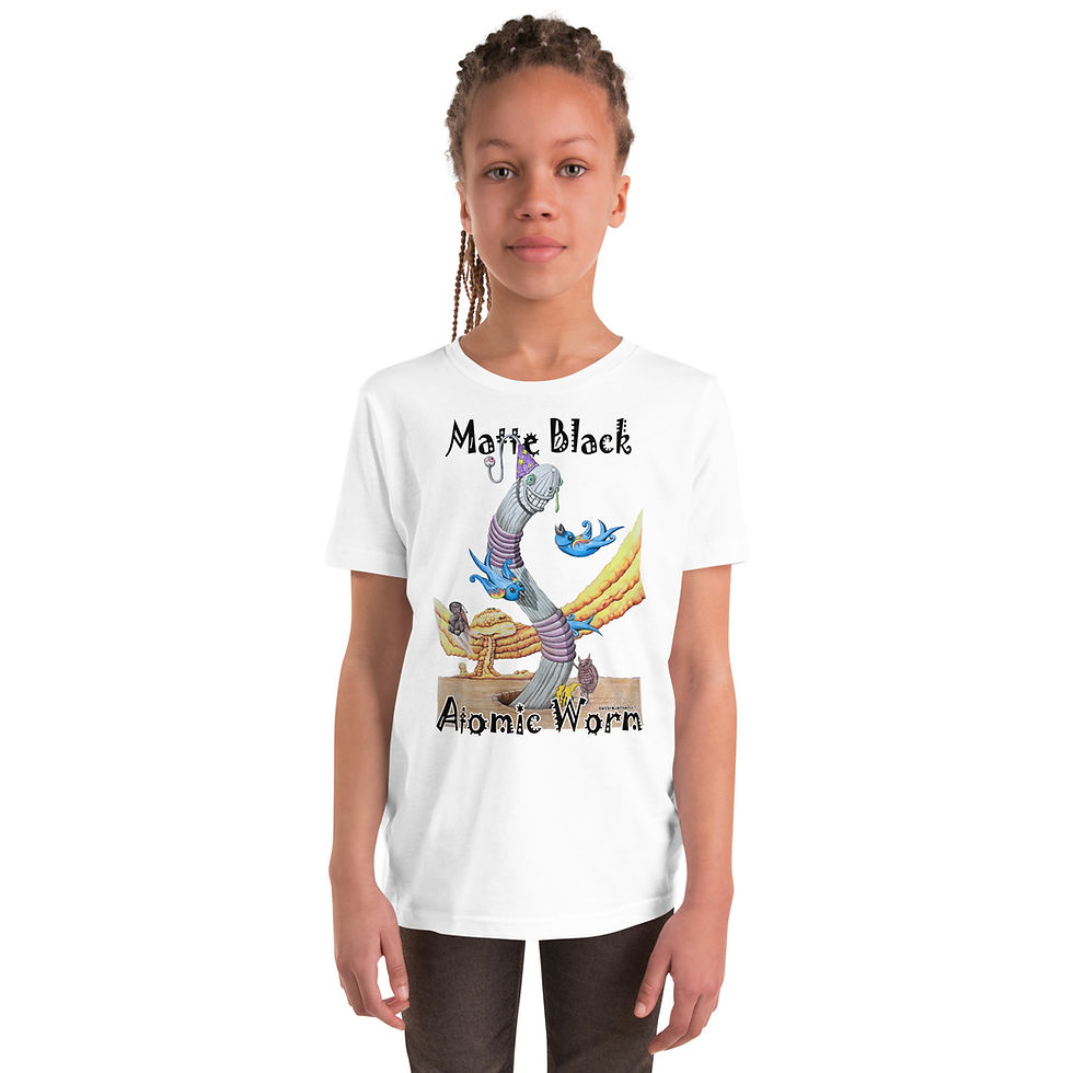 Thumbnail: Atomic worm colour Youth Short Sleeve T-Shirt