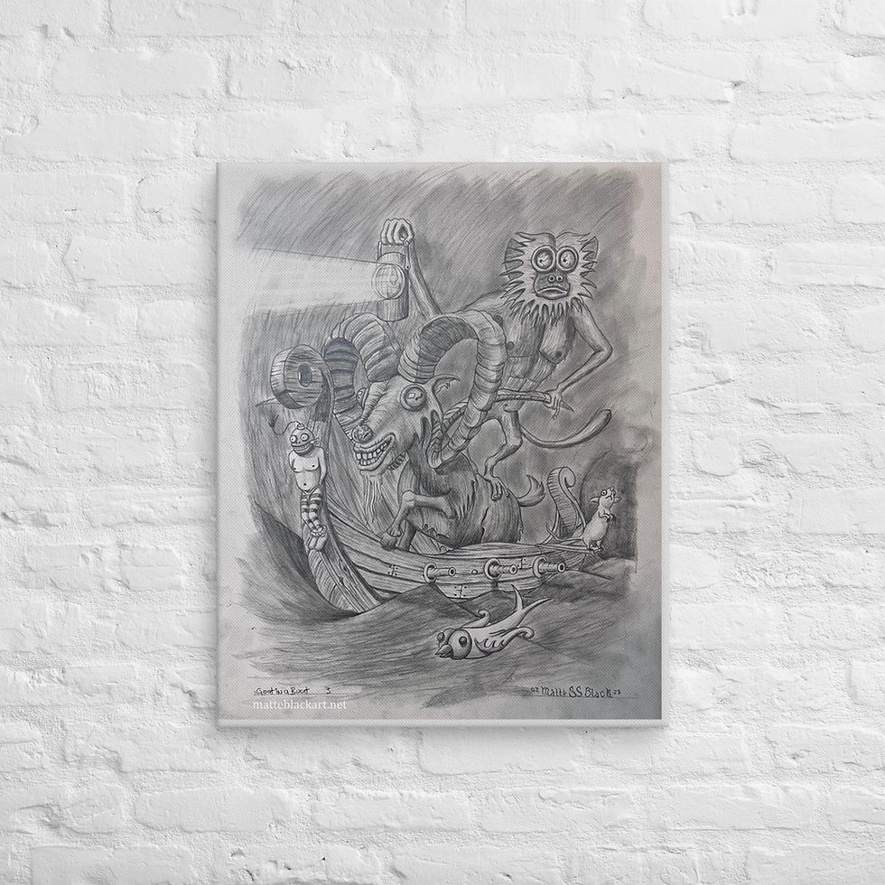 Thumbnail: Goat in a Boat Canvas