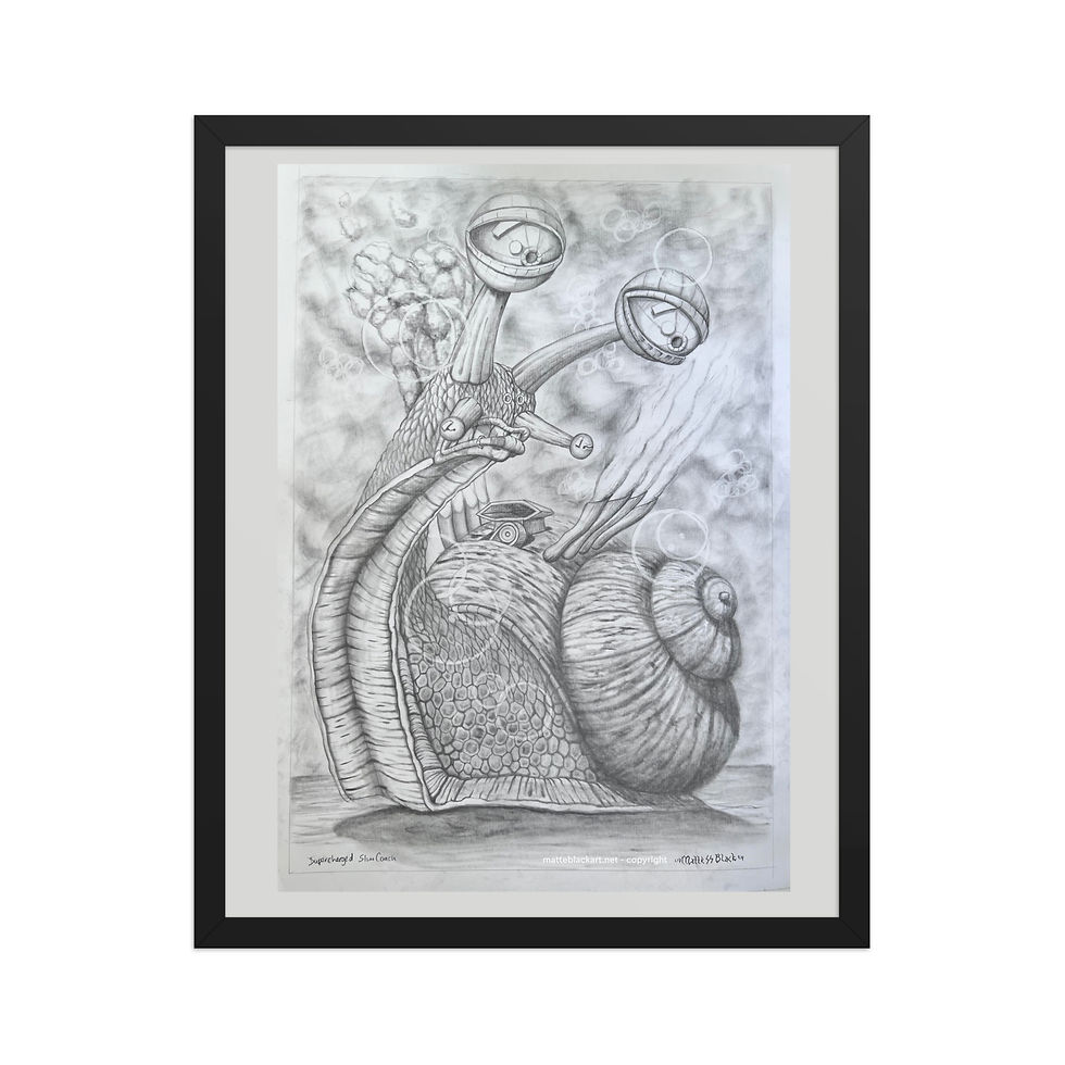 Thumbnail: Supercharged Snail Framed poster