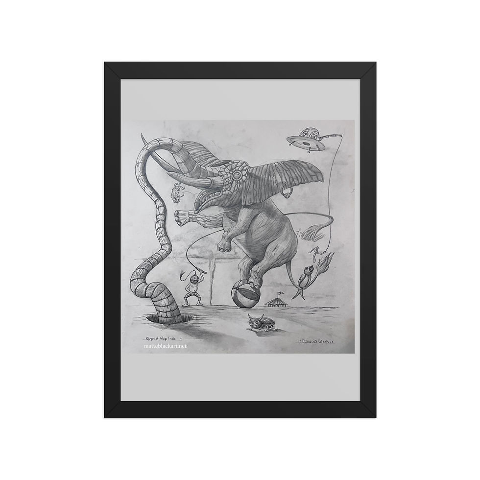 Thumbnail: Elephant Whip Trick Framed poster
