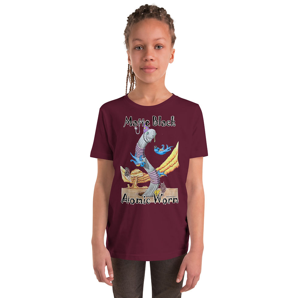 Thumbnail: Atomic worm colour Youth Short Sleeve T-Shirt