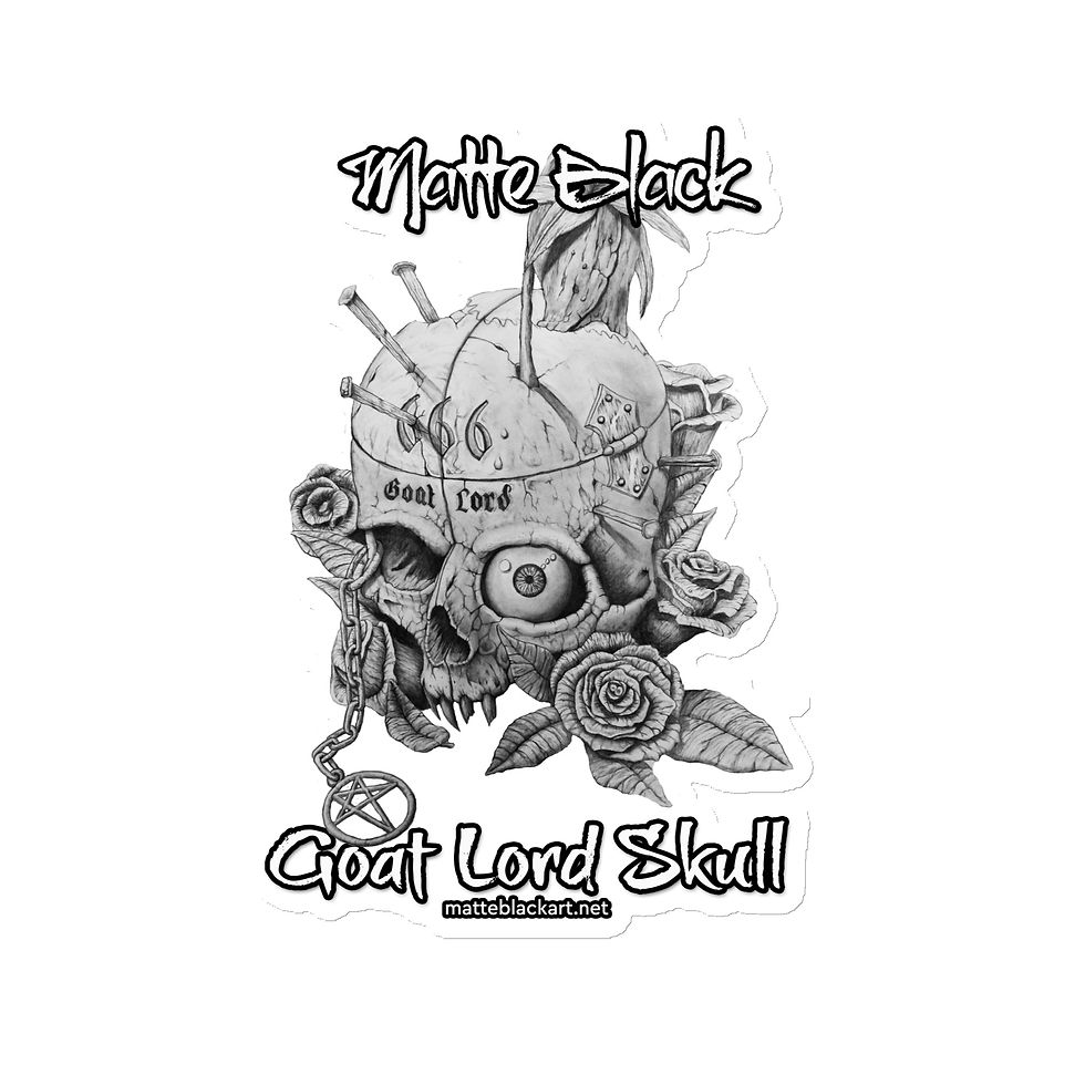 Thumbnail: Goat Lord Skull Magnet 