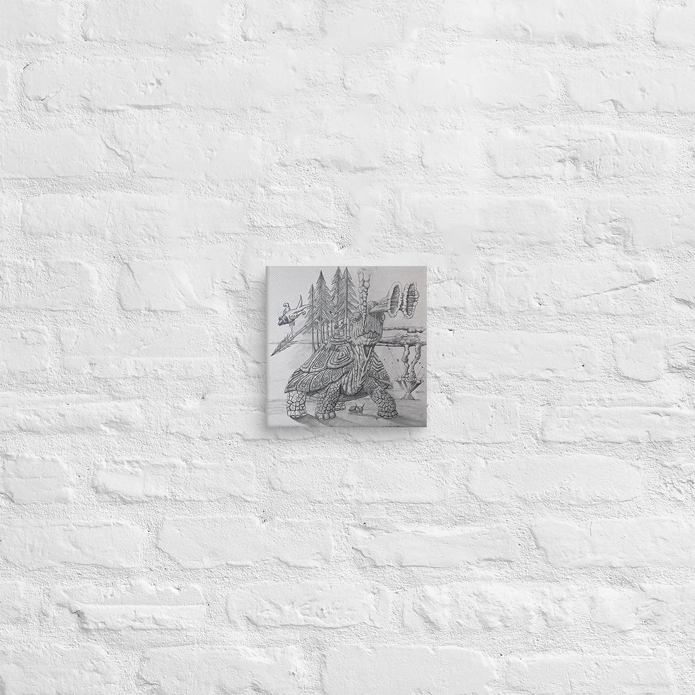 Thumbnail: Bjortus the Tortoise Canvas