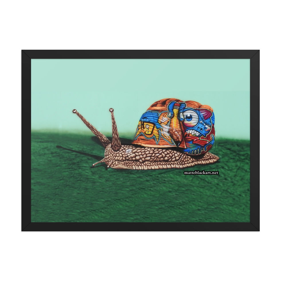 Thumbnail: Train Station Snail Framed poster