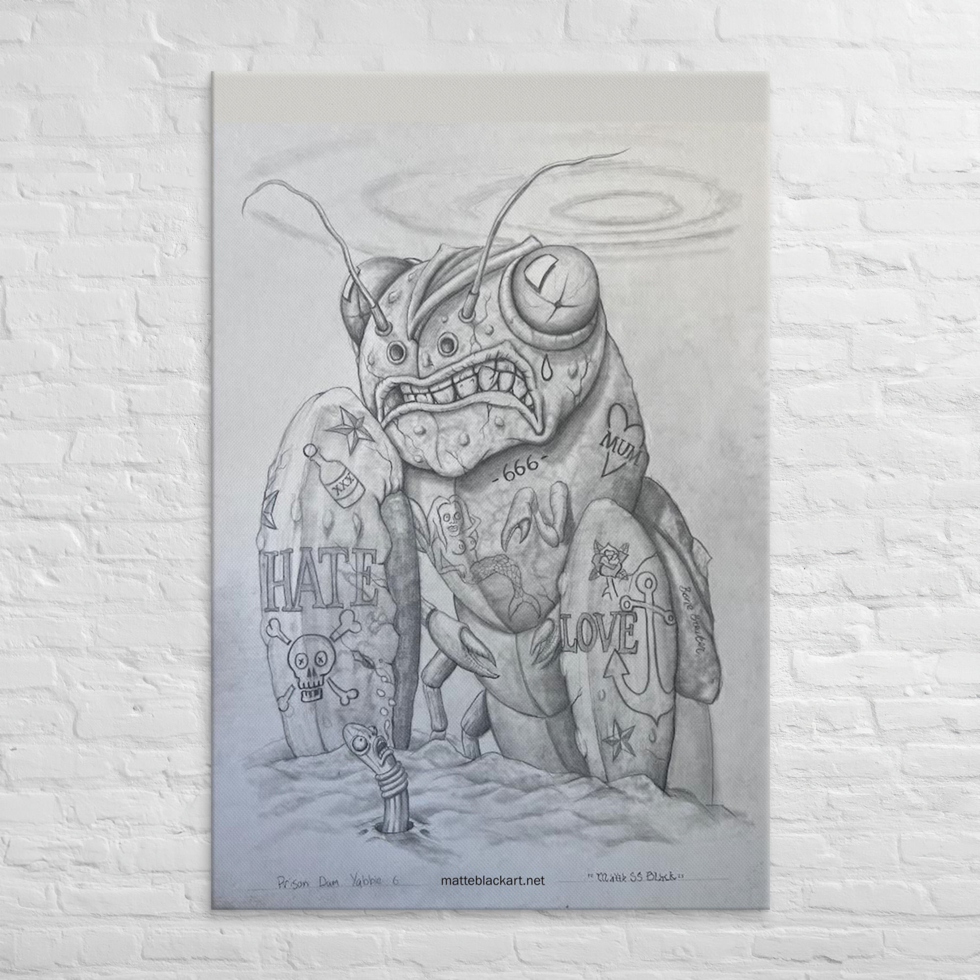 Prison Dam Yabby Canvas