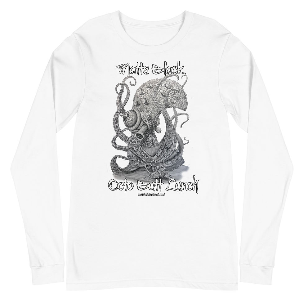 Thumbnail: Octo Butt Lunch Unisex Long Sleeve Tee