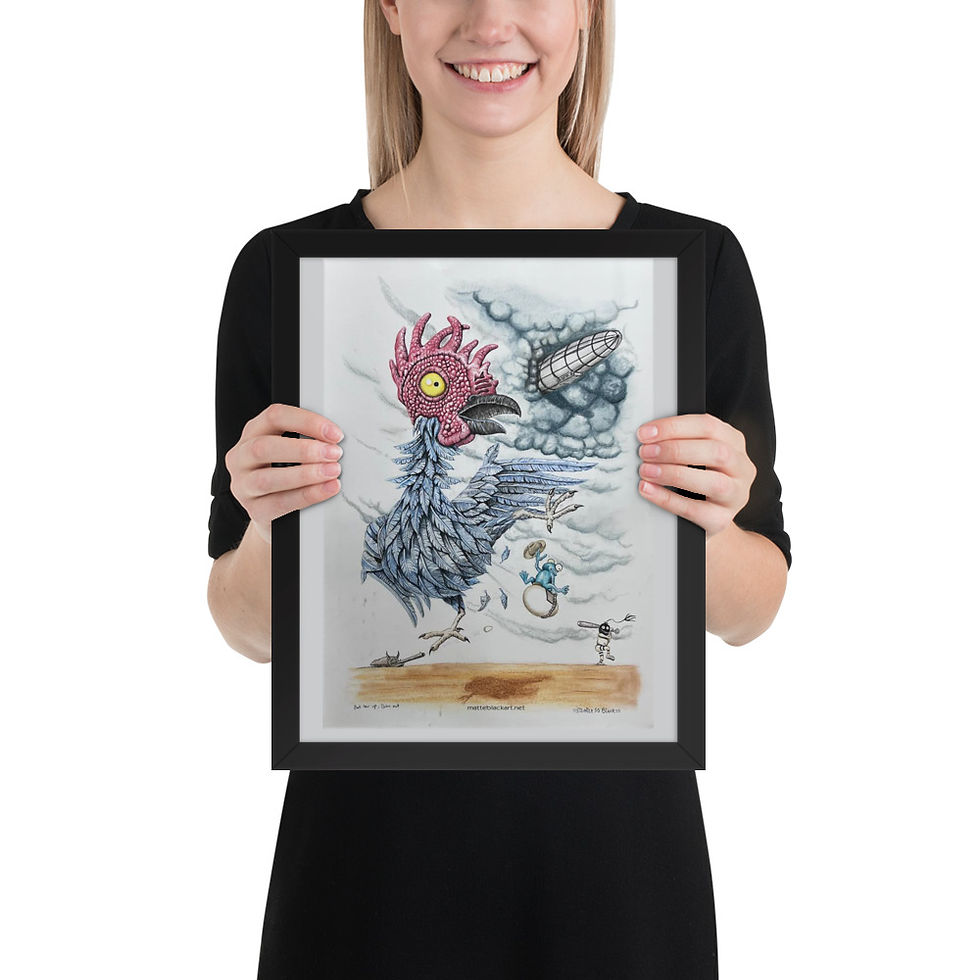 Thumbnail: Chook colour Framed poster