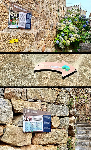panneaux village Tolla itineraire cultur