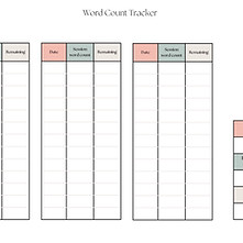 Word count tracker template Emma Davies