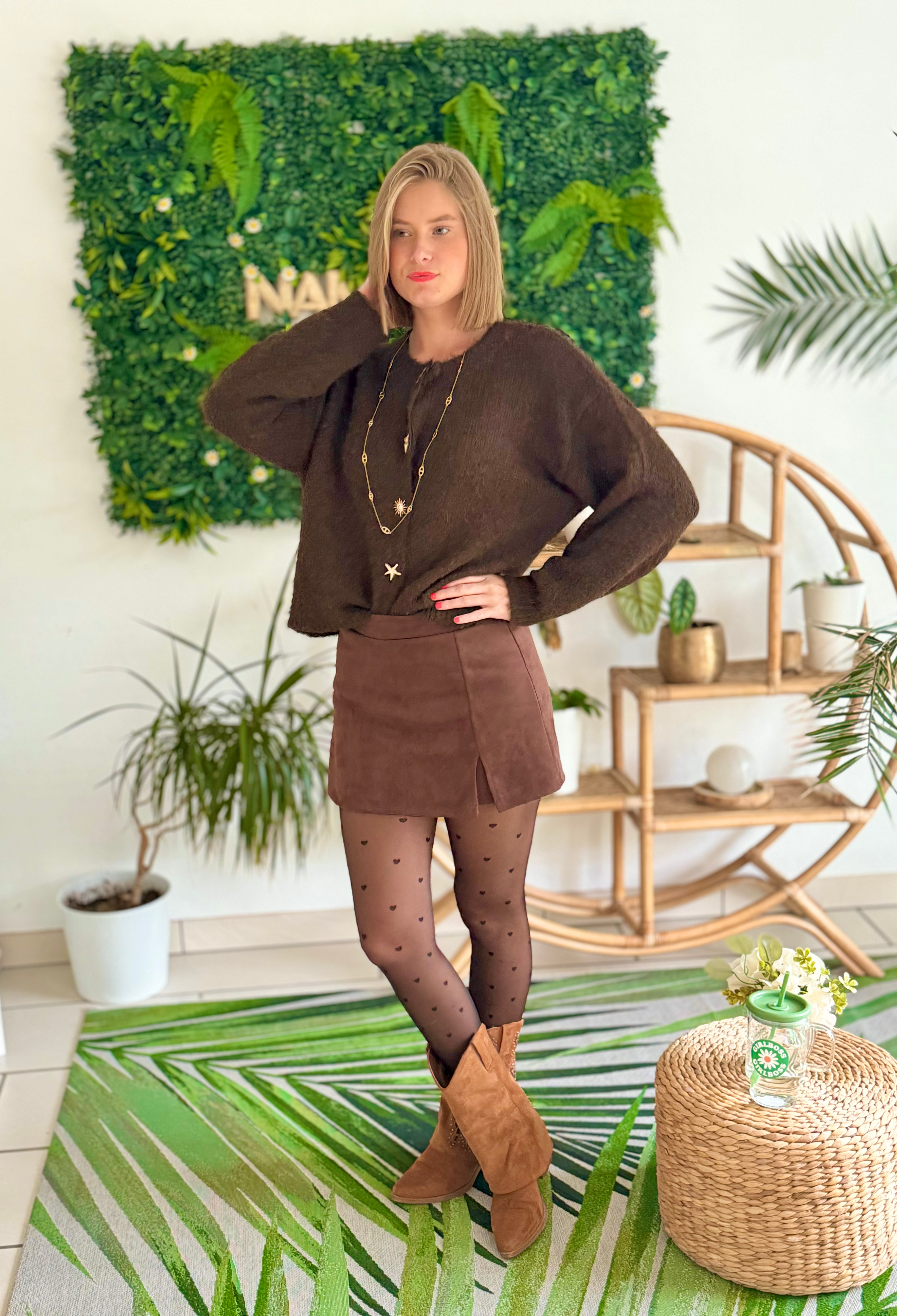 Jupe Short Sydney marron 