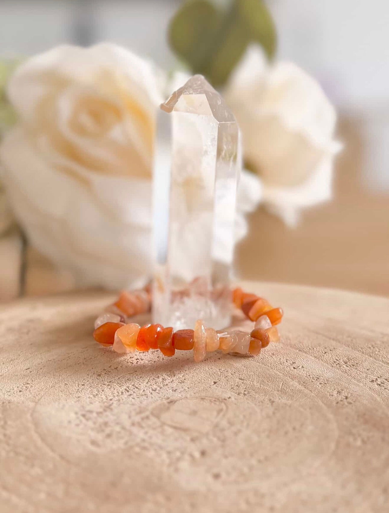 Bracelet Aventurine Orange : J’accueille le positif