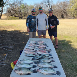 Lake Lewisville guided crappie fishing