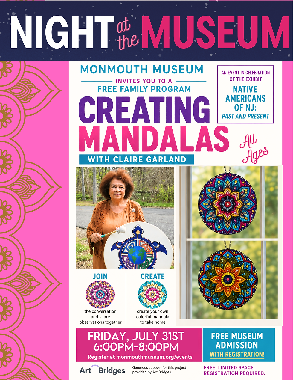 Native Americans of NJ: Art After Dark - Creating Mandalas