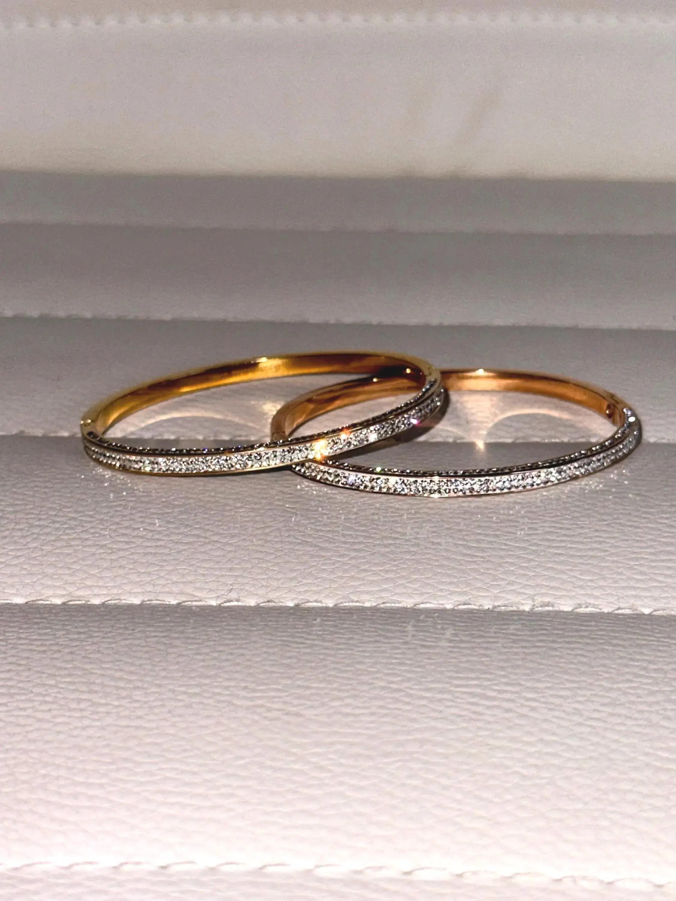 Thin Encrusted Bangle