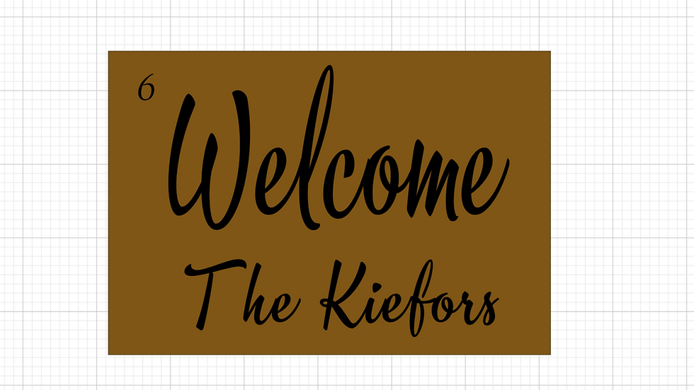 Thumbnail: Welcome with name below