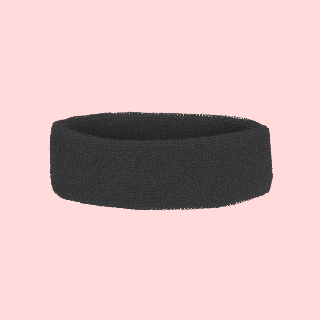 Vincha elastica de toalla para deporte