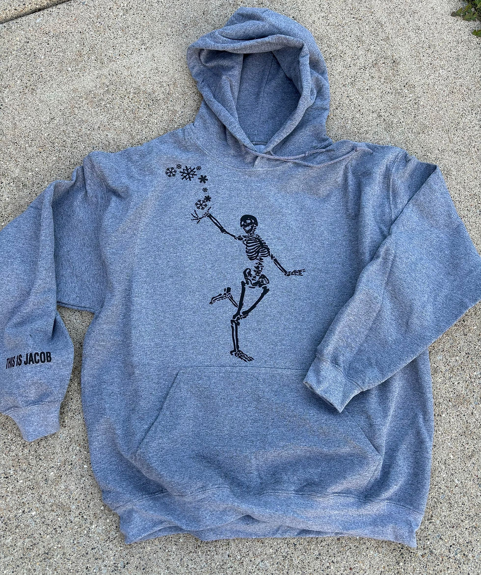 Thumbnail: Snow skeleton hoodie/crew