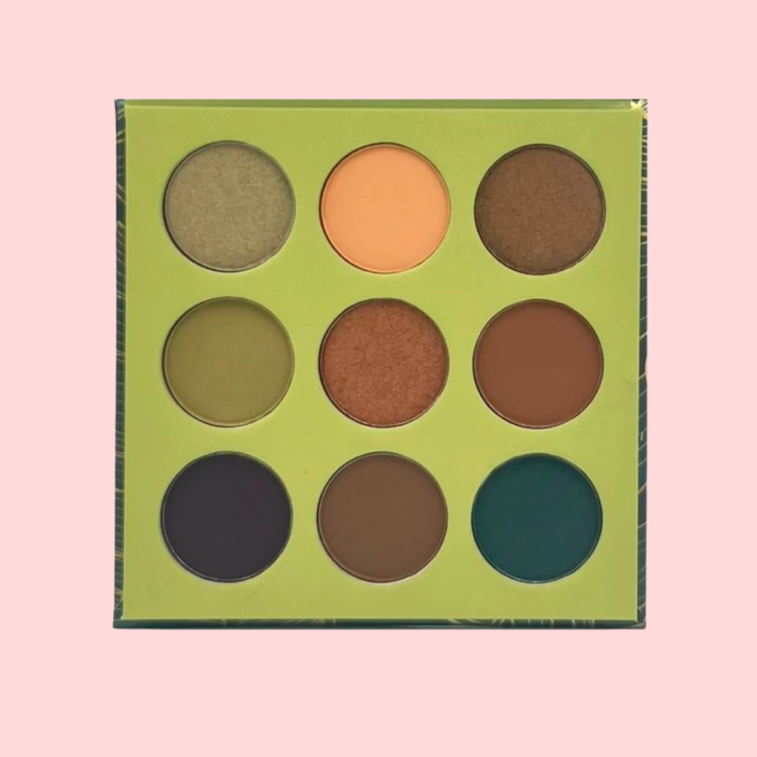 Paleta de sombras en tonos verdes, 9 colores-Rainforest-  OG