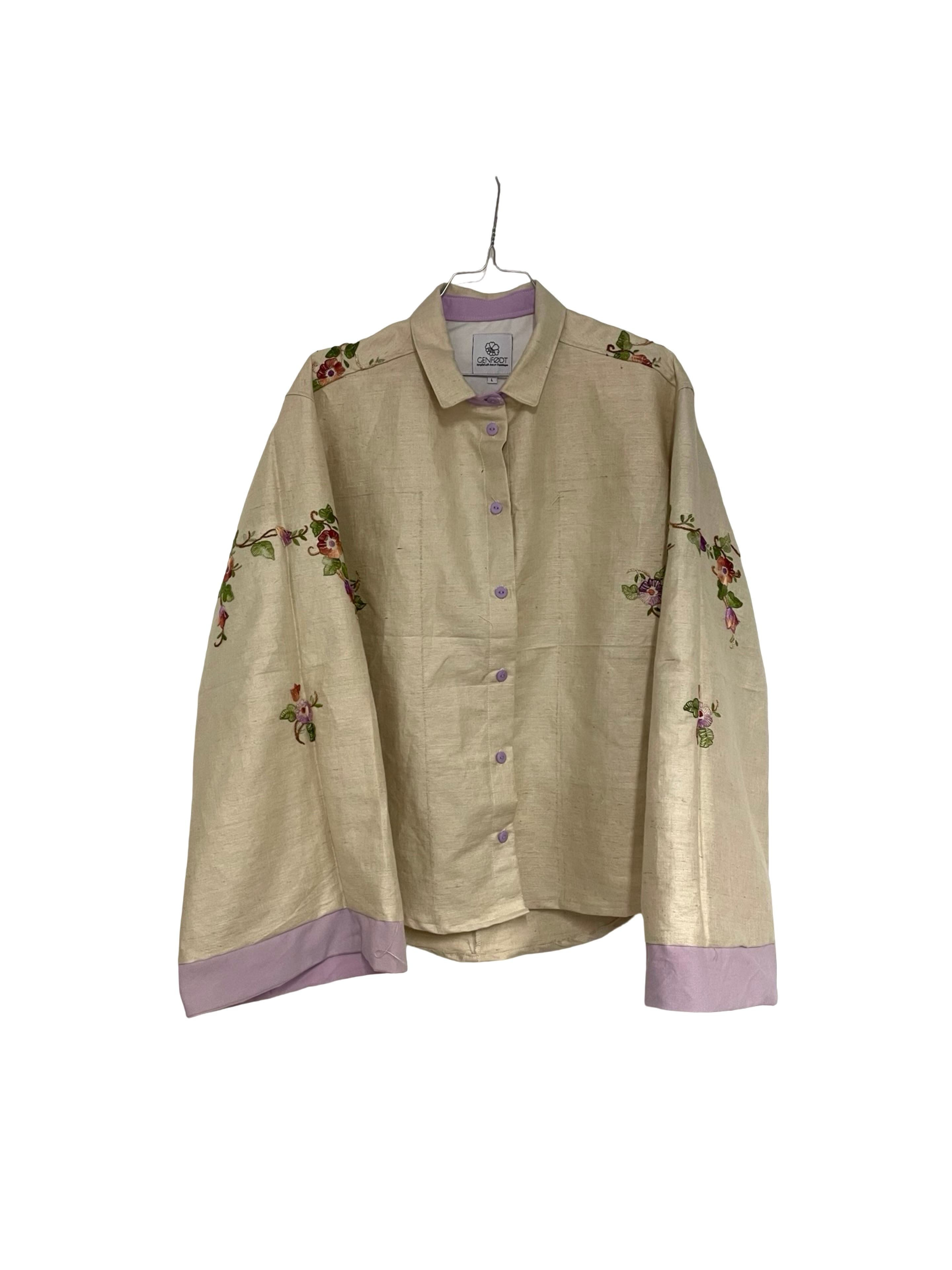 Daisy Shirt Embroidered Flowers
