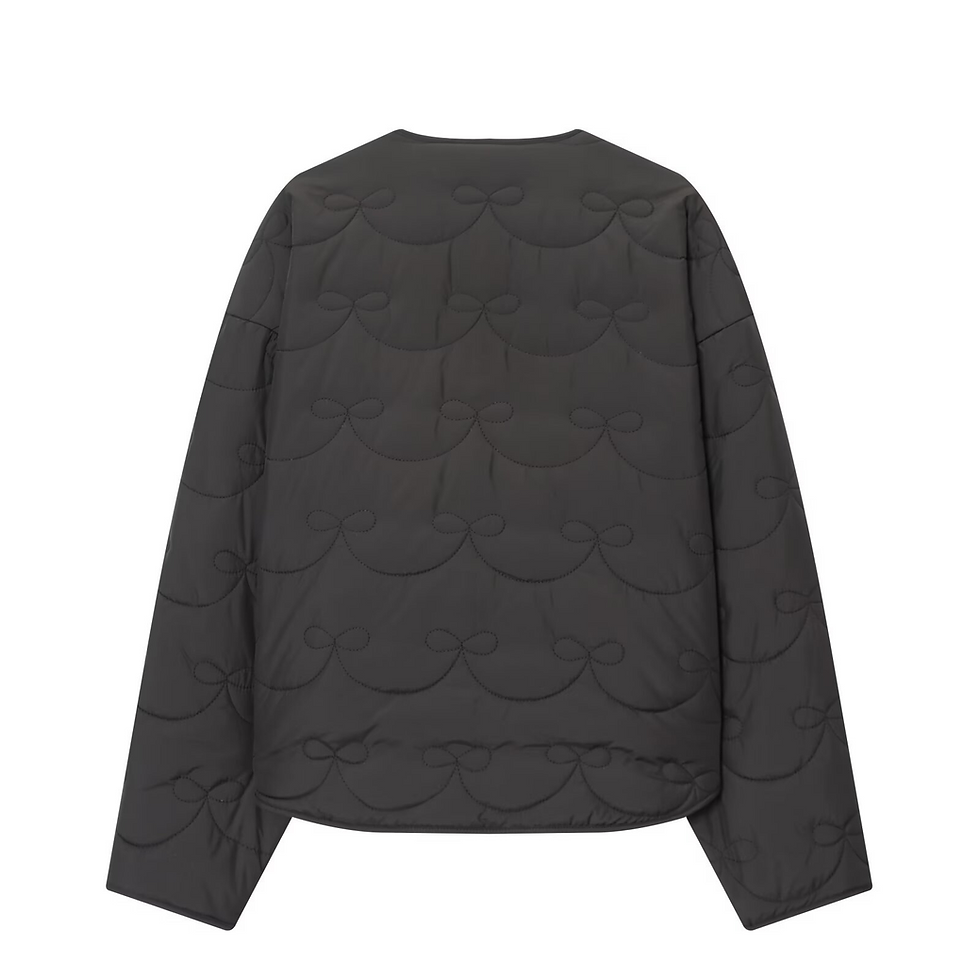 Thumbnail: Round neck cotton jacket
