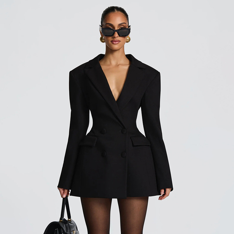 Thumbnail: Slim fit suit with long sleeves