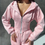 Thumbnail: Waist-cinched hooded sweatshirt
