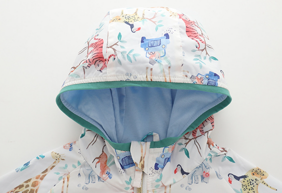 Thumbnail: Boys' hooded zipper sweater