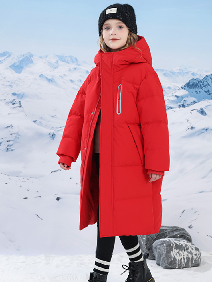 Thumbnail: Girls' down cotton jacket